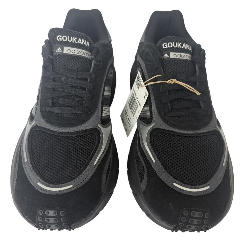 Adidas Unisex's Adizero Goukana blacks Running Shoes Size 10.5 New